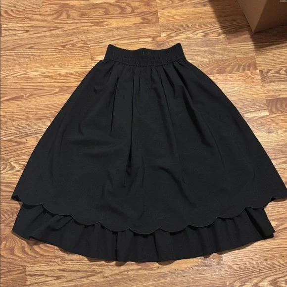 axes Femme Poetique Elegant Black Women's Skirt lace up goth lolita - Picture 7 of 8